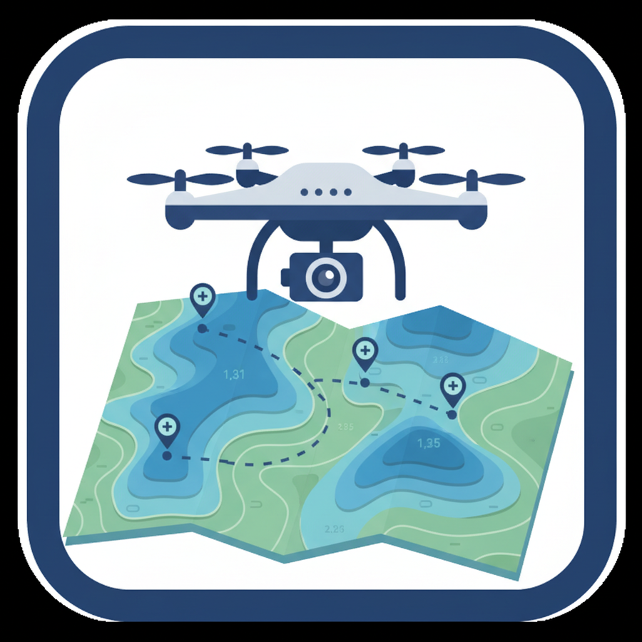 Drone Mapping Icon