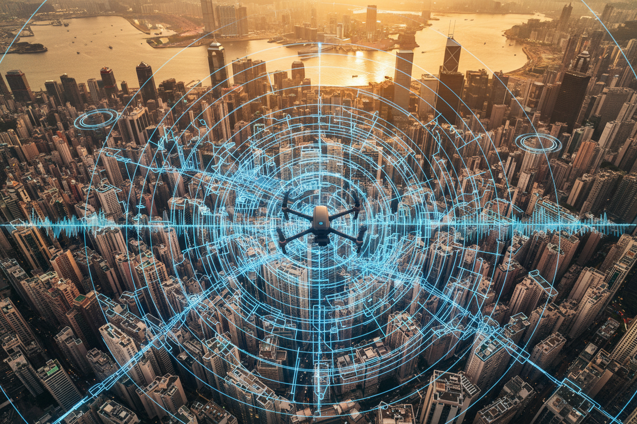 Aerial spatial view representing professional project insight